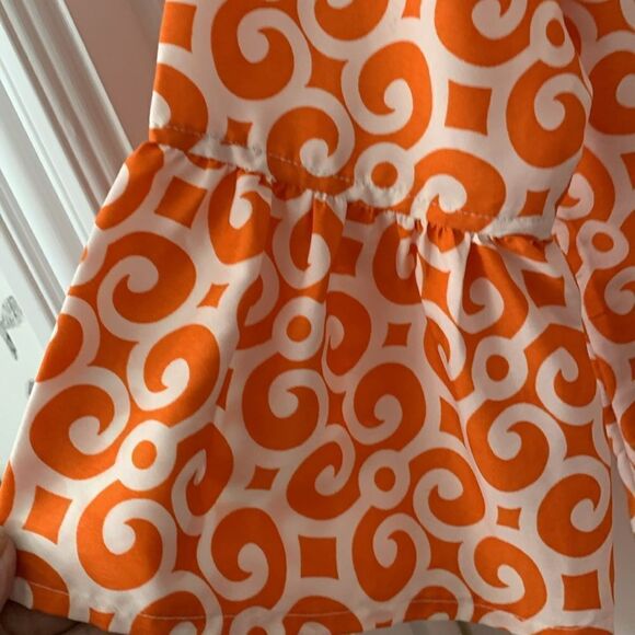 Buckhead Betties Size Medium dress with ruffle sleeves and scoop neck - Picture 3 of 9